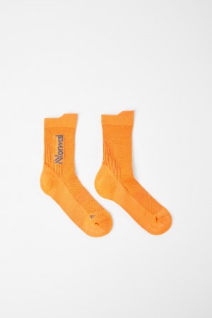 NNormal Merino socks Narancssárga | 194NIEYXW