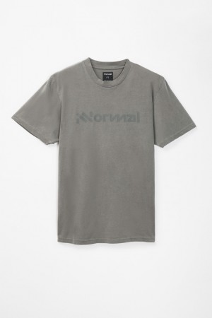 NNormal Organic cotton t-shirt Szürke | 846PUHQXF