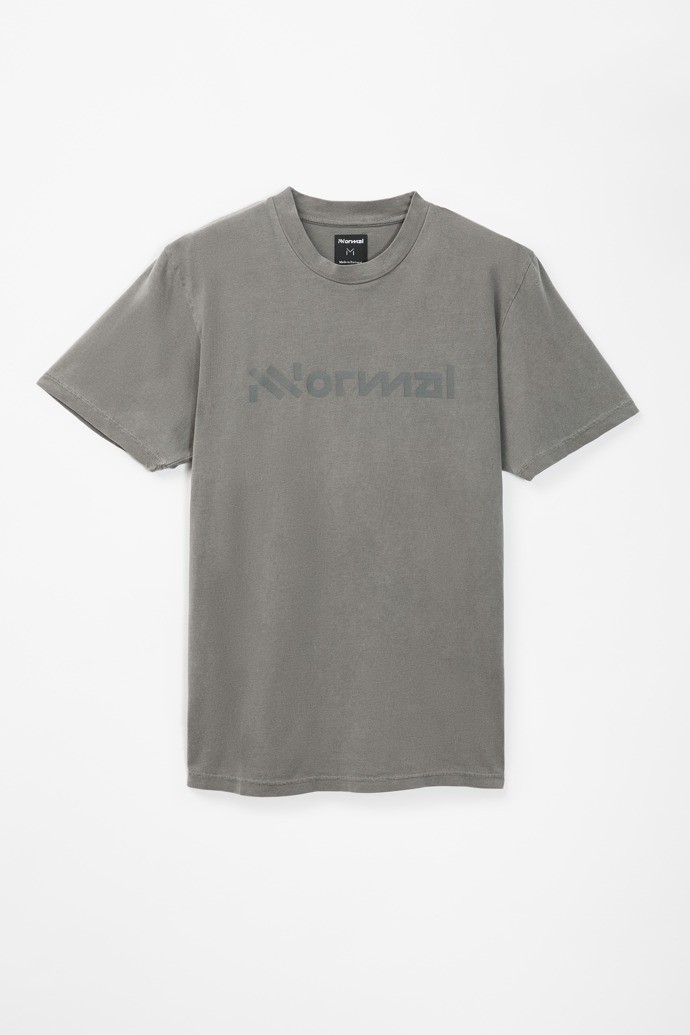 NNormal Organic cotton t-shirt Szürke | 428ZFKLVW