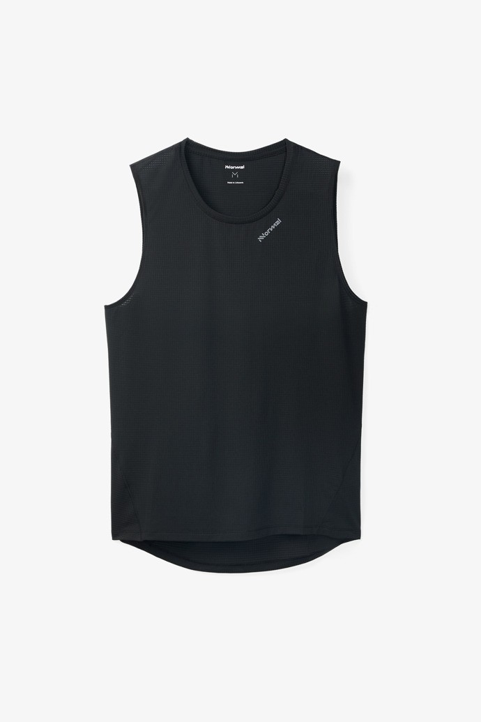 NNormal Race Tank Top Fekete | 264UFNSLY